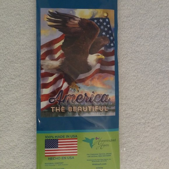 *Final Sale* New Small Garden Flag 12.5 X 18" America The Beautiful - Picture 3 of 3